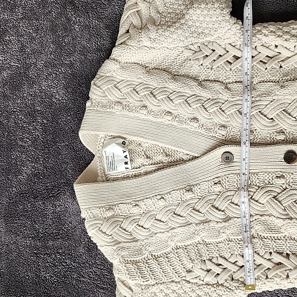 FRAYI.D Cream Cable Knit Cardigan (New) - Picture 13 of 16